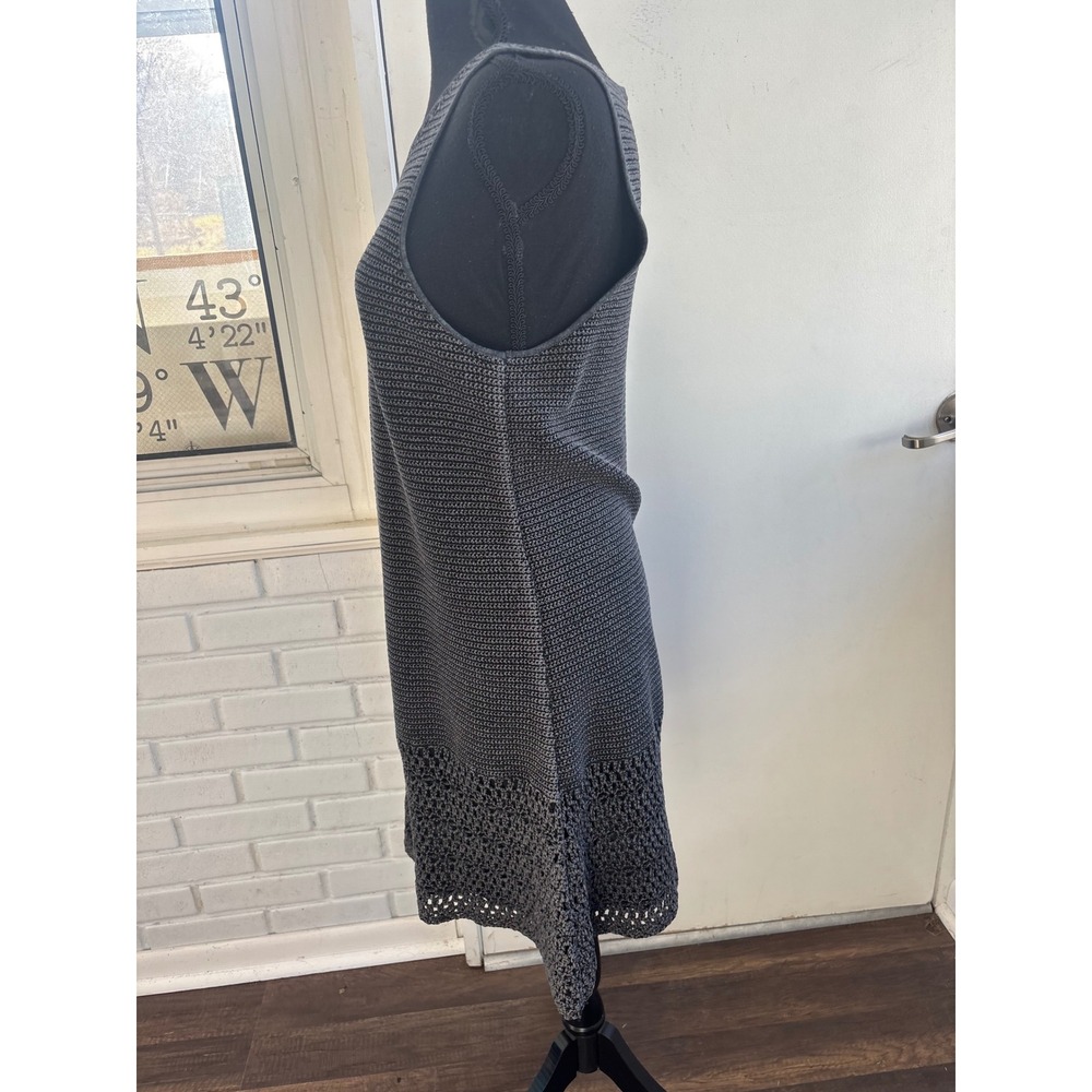 Theory Bronella Crochet Knit Shift Dress Medium minimalist luxury staple boho - Picture 5 of 10